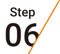 Step06 お支払い クレジットカードでのお支払いになります。
